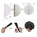YGEOMER 28pcs Black and Gold Paper Pom Poms Paper Lanterns Folding Fan Banner Balloon, for Birthday Party Decoration