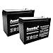 PowerStar 2 Pack - 12V 10Ah Battery for EZIP Scooter 4.0, 4.5, 400, 450, 500