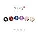 Gravity G1 Magnetic Cable Holder - Dual Function Adhesive & Magnetic, Removable, Portable - The Ultimate Cord / Wire Management System - Aluminum Alloy & Super Sticky Gel Pad - Black Red Blue
