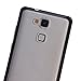 Arbalest HUAWEI Mate 7 Case, [Hybrid Bumper] PC Hard Back Cover Non-Slip Shock Absorbent Perfect Slim Fit TPU Armor Hybrid Case for HUAWEI Ascend Mate7 6.0 inch - Black, Arbalest Retail Packing