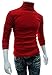 AKENA Men's Casual Turtleneck Shirt Pullover Slim Fit Long Sleeve Tops T-shirt