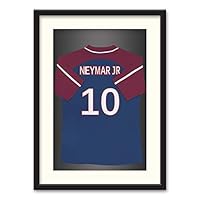 Athletes Jersey Theme Wall Art Black Framed Canvas Prints Home Decoration for Bedroom, Livingroom Ready to Hang - 23x31 inches