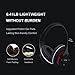 Wish House Bluetooth Headphones Over Ear, Hi-Fi Stereo Wireless Headset, Foldable, Soft Memory-Protein Earmuffs, w/ Built-in Mic and Wired Mode for PC/ Cell Phones/ TVthumb 2