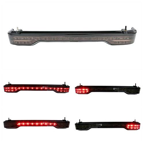 XFMT LED King Tour Pack Trunk Backrest Luggage Rack with Brake/Turn/Tail Light Fit For Harley Touring Tour Pak 2014-2019