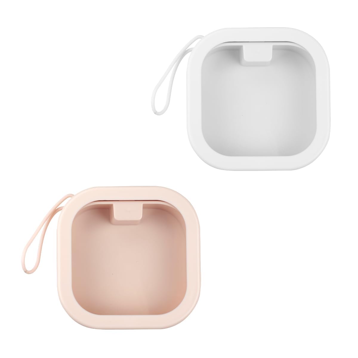 Tabanzhe Accessories Storage Box - Portable Travel Storage Box Hair Accessories Organizer Holder for Hairpins, Cotton Swabs, Hair Ties, Beads and Small Items (Set of 2)