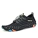 Mens Womens Water Shoes Quick Dry Barefoot for Swim Diving Surf Aqua Sports Pool Beach Walking Yoga Black 8.5M/10.5W US primary