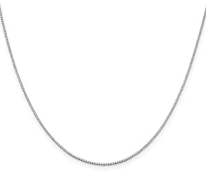 Diamond2Deal 10k White Gold 1mm Box 