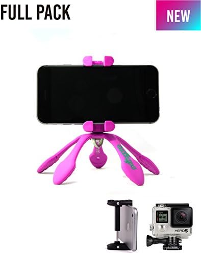 The New Gekkopod With GoPro Adapter And Cellphone Holder (Pink)