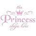Wall Sticker, The Princess Crown Wall Decal Decor for Bedroom Nursery Home Pink
