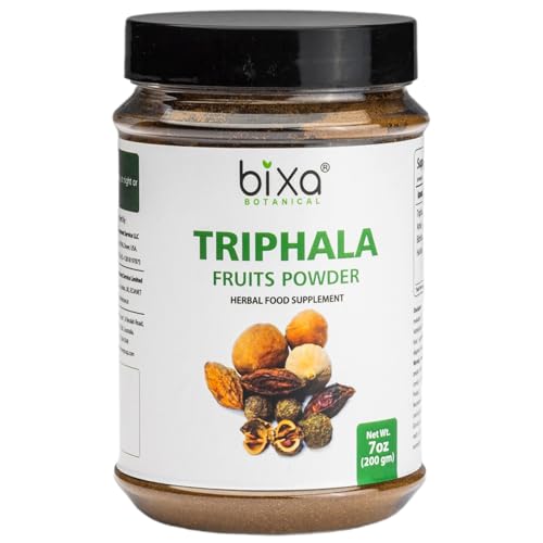 bixa BOTANICAL Natural Triphala Powder Immune Support, Digestion (Haritaki, Bibhitaki & Amla) (200g / 7 Oz)