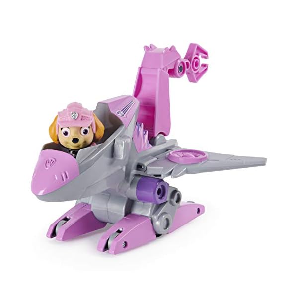 La-Pat-Patrouille-La-Pat-Paw-Patrol-6056930-Childrens-Toy-Vehicle-and-Dino-Rescue-Figurine-Random-Model Paw Patrol Marshall 6056930 – Children's Toy – Vehicle + Dino Rescue Figurine Random Model, Multicolored