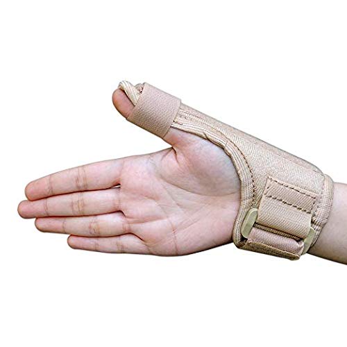 Anicent Impex Pediatric Thumb Spica Splint | Thumb Brace for Tissue Injuries | Support Brace with Thumb Spica Lightweight, Breathable | Thumb Spica Splint for Kids | Fits for Both Hands (Beige)