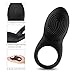 Erocome Vibrating Cock Ring Male Sex Toys with Clitoral Stimulator,Penis Ring Vibrator with 8 Vibration Modes Waterproof Rechargeable Cock Ring Vibrator Adult Sex Toys for Couples Male Masturbator