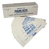 Holg Mark Rite Thin Articulating Paper, Blue, Box of 12 Books - BTHIN
