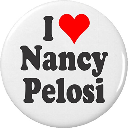 I Love Nancy Pelosi 1.25â€ Pinback Button Pin Heart