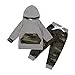Baby Clothes Set, PPBUY Toddler Baby Camouflage Hoodie Tops + Pants 2pcs Outfits (18M)