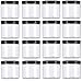 Premium Vials, 8 oz, Clear Plastic Jar with Black Lid (Pack of 16)