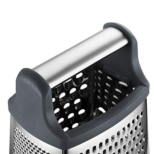 Spring Chef Professional Box Grater, Stainless Steel with 4 Sides, Best