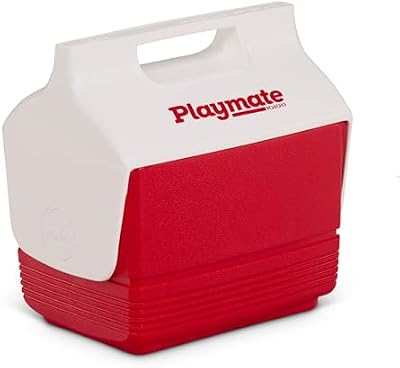 Playmate Mini Glacière 3,8L – Petite glacière Passive avec Couvercle pivotant, légère, Robuste et Portable, idéale pour Travail, Voiture, Pique‑Nique, Outdoor, Boissons et Snacks