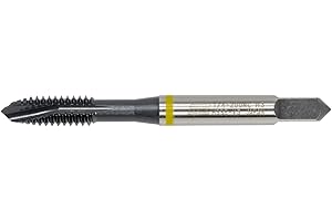 Sowa Tool 1/4"-20 Spiral Point Tap – HSSE-V3, Yellow Ring, UNC Thread, High Performance for Alloy & Stainless Steel, Machine Tap for Through Holes