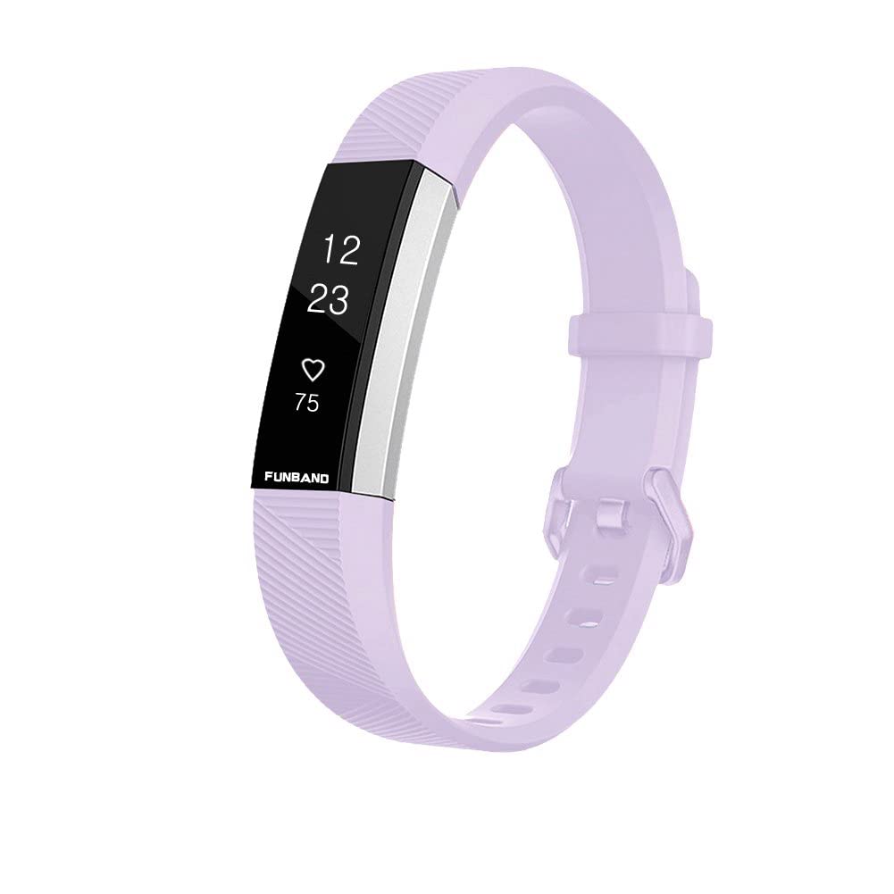 FunBand Strap Compatible with Armband Fitbit Alta/Alta HR,Klassisch Verstellbares Ersatz weiches Silikon Sporty Wrist Strap Band Schlaufe Armband Compatible with Fitbit Alta HR und Alta