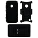 NOKIA Lumia 520 Case, CellJoy [Future Armor] (Black) Nokia 520 Hybrid Cases Full Body Dual Protective Cover [Heavy Duty] Kickstand Case »» Shock-proof «« [Belt Clip Holster Combo] - Robot Case