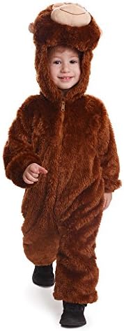 Dress Up AmericaMonkey Costume for Kids - Curious Monkey Dress Up - Children's Animal Costume Jumpsuit