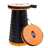 Spofine Folding Stool, Retractable Camping Stool, Portable Camp Stool, Lightweight Travel Chair, Small Foldable Stool, for Camping, Fishing, Hiking Outdoor Activities, Music Festival