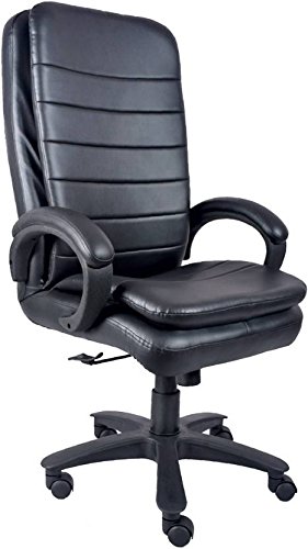 Nice Goods Leatherette Office Arm Chair (Black)