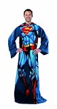 Superman Comfy Throw - DC Comics Fleece Blanket Sleeves