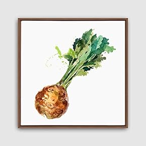 Framed Canvas Wall Art Vegetables Theme Design Canvas Prints Home Artwork Decoration for Living Room,Bedroom - 16x16 inches