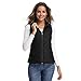 Art3d Women's Vests - Padded Lightweight Vest for Women, Stand Collar Quilted Gilet with Zip Pockets