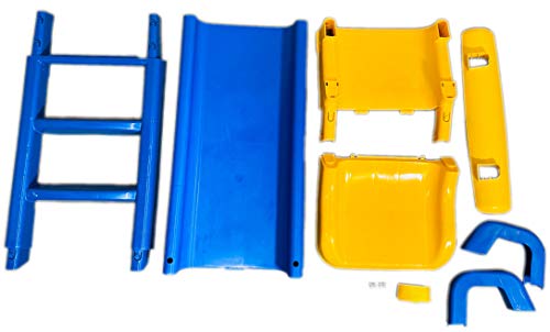 BUSDUGA Rutsche Blau-Gelb - kompakte Kinderrutsche ab 18 Monate - robuster Kunststoff – Bild 7