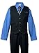 Spring Notion Big Boys' 5 Piece Pinstripe Vest Set