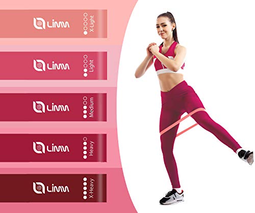 Limm Resistance Exercise Loop Bands - 12-inch Workout Flexbands for Physical Therapy, Rehab, Stretching, Home Fitness and More - Includes Bonus EBooks, Instruction Manual, Online Videos & Carry Bag - Thumbnail 2