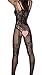 Amstt Womens Sexy Lace Fishnet Floral Open Crotch Mesh Lingerie Bodystockings Bodysuits