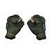 Maddog Tactical Half-Finger Paintball and Airsoft Gloves - Olive Green - Small/Medium
