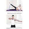 Resistanceical band - with Workout Guide a set of five pieces of Yoga tension workout band, 5 different pull, easy to carry, suitable for Thigh Fitness PhysTherapy Pilates,family fitness, gym, outdoor training
