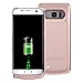 Samsung Galaxy S7 Edge Charger Case 5200mAh Ultra Slim Rechargeable Portable External Backup Battery Pack-Charger Cover-Protective Case Power Bank Case (Rose Gold)