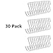 Roontin 30PC S Hooks Silver, Heavy Duty Hangers, Metal Iron Hanger S Hooks 30 Pack White - for Hanging Pots and Pans, Coffee Mugs, Utensils, Clothes, Jeans, Towels in Kitchen and Closet Shelf