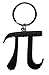 Pi (Math) Symbol Key Chain