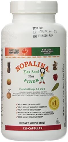 Nopalina Flax Seed Plus Formula Capsules, 120 Count