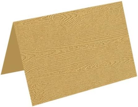 A1 Fold Card 3 1/2 x 4 7/8 - Wood Grain Tindalo pack 50