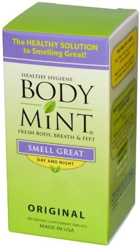 EasyComforts White Body Mint Body Odor Pill - 60 Tablets by Body Mint