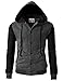 H2H Mens Fashion Slim Fit Varsity Baseball Bomber Jacket Hoodie Cotton