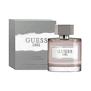 Guess Fragrance 1981 Eau De Toilette for Men, 3.4 Fluid Ounce