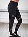 Imily Bela Women's Mesh Inset Gym Workout Sport Leggings Yoga Fitness Pants Capris