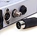 MOBOREST 3.5mm(1/8inch) TRS to 5-Pin DIN MIDI Cable Adapter Connect an Speaker, Amplifier, Mixer to MIDI Keyboard, Synthesizer, Guitar and Other European Type Stereo Equipment -3Feet
