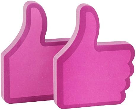 Eagle "Thumb Up" Shape Sticky Notes, 100 Sheets (Red)