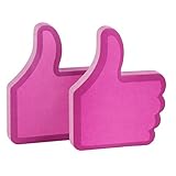 Eagle Thumb Up Shape Sticky Notes, 100 Sheets (Red)